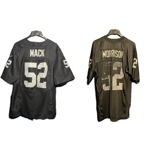 Oakland Raiders Khalil Mack Kirk Morrison #52 Jersey Sz M/44 Nike Reebok